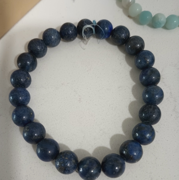 Blue Kyanite , labradite ,tourmaline and tigers eyes Bundle of (5) Bracelets - Picture 10 of 14